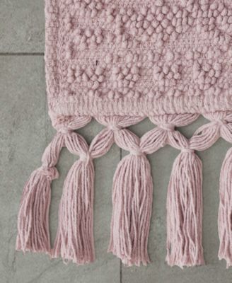 Nellore Fringe Cotton Bath Rug, 24" x 64"