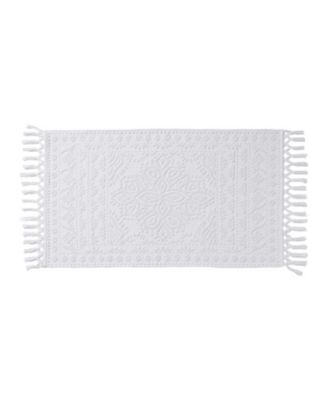 Nellore Fringe Cotton Bath Rug, 26" x 49"