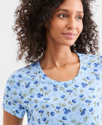 Women's Printed Short-Sleeve Crewneck T-Shirt