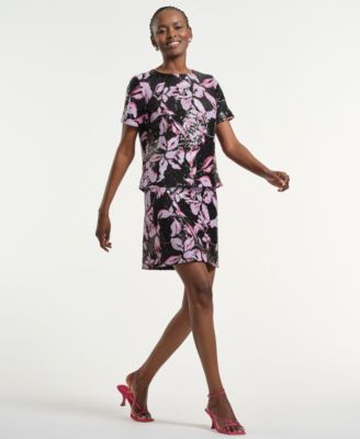 Women's Crewneck Sequin Top