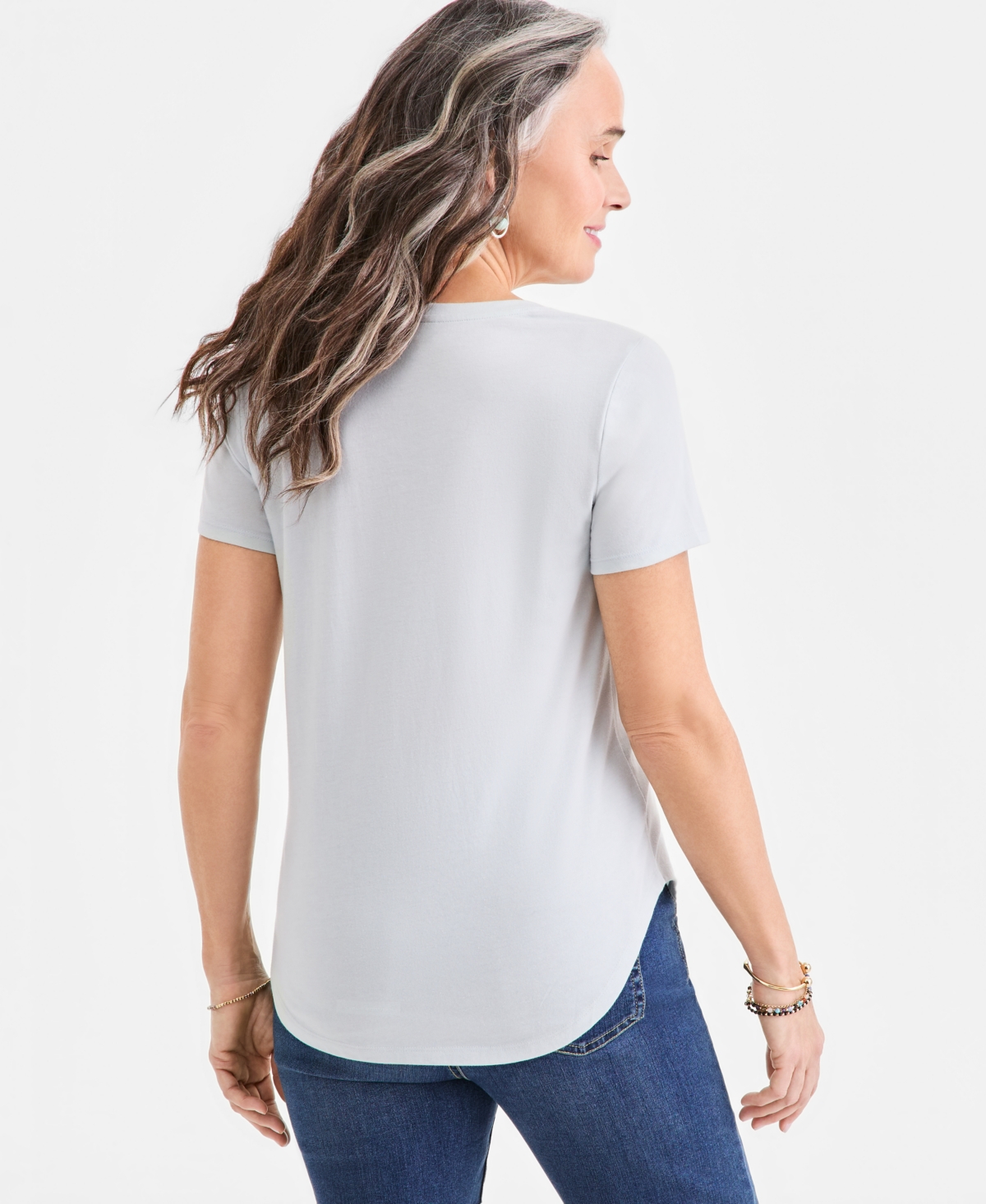Style & Co Petite Crewneck Short-Sleeve T-Shirt, Macy's Exclusive