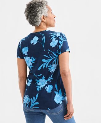 Women's Printed Short-Sleeve Crewneck T-Shirt