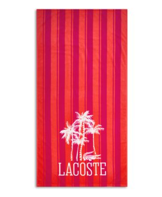 Lacoste Palm Trees Cotton Beach Towel, 36" x 72"