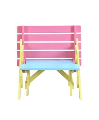 KID'S MULTI-FUNCTIONAL ARM CHAIR, TABLE+ 2 BENCHES (All-in-one)