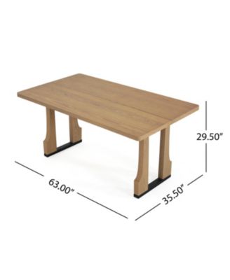 63" Rectangular Dining Table (Light Ash)