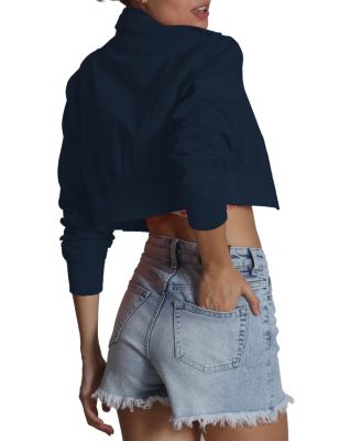 Women's Mini Cropped Racer Jacket