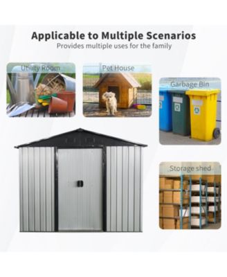 8ft x 4ft Metal Storage Shed