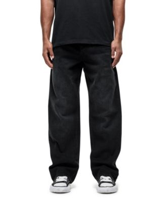 Women's Vintage Wash Black Baggy Denim Jeans