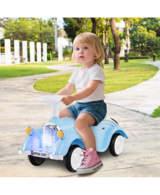 Toddler Ride On Sliding Car with Horn and LED Headlight
