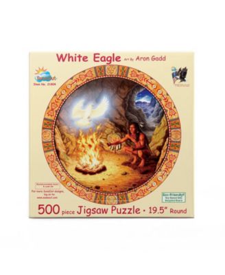 White Eagle 500 piece Jigsaw Puzzle for Adults Round