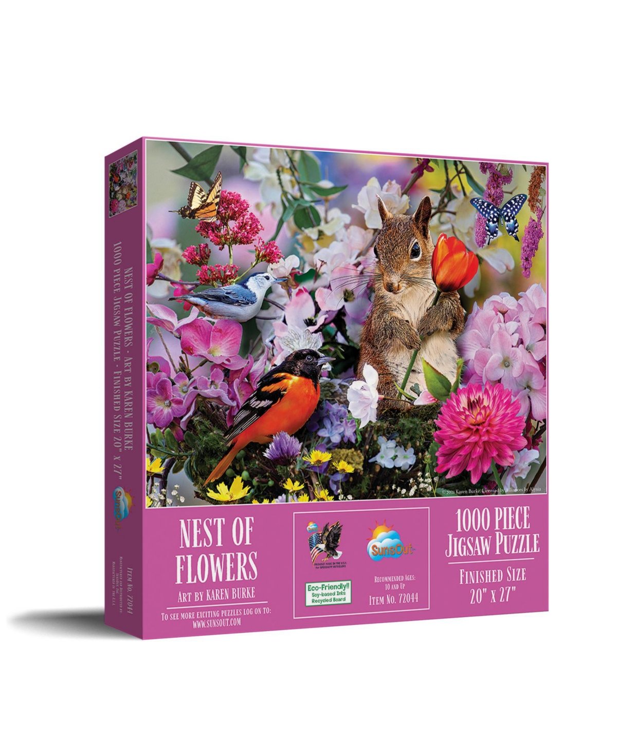 SunsOut Nest of Flowers 1000 piece Jigsaw Puzzle for Adults