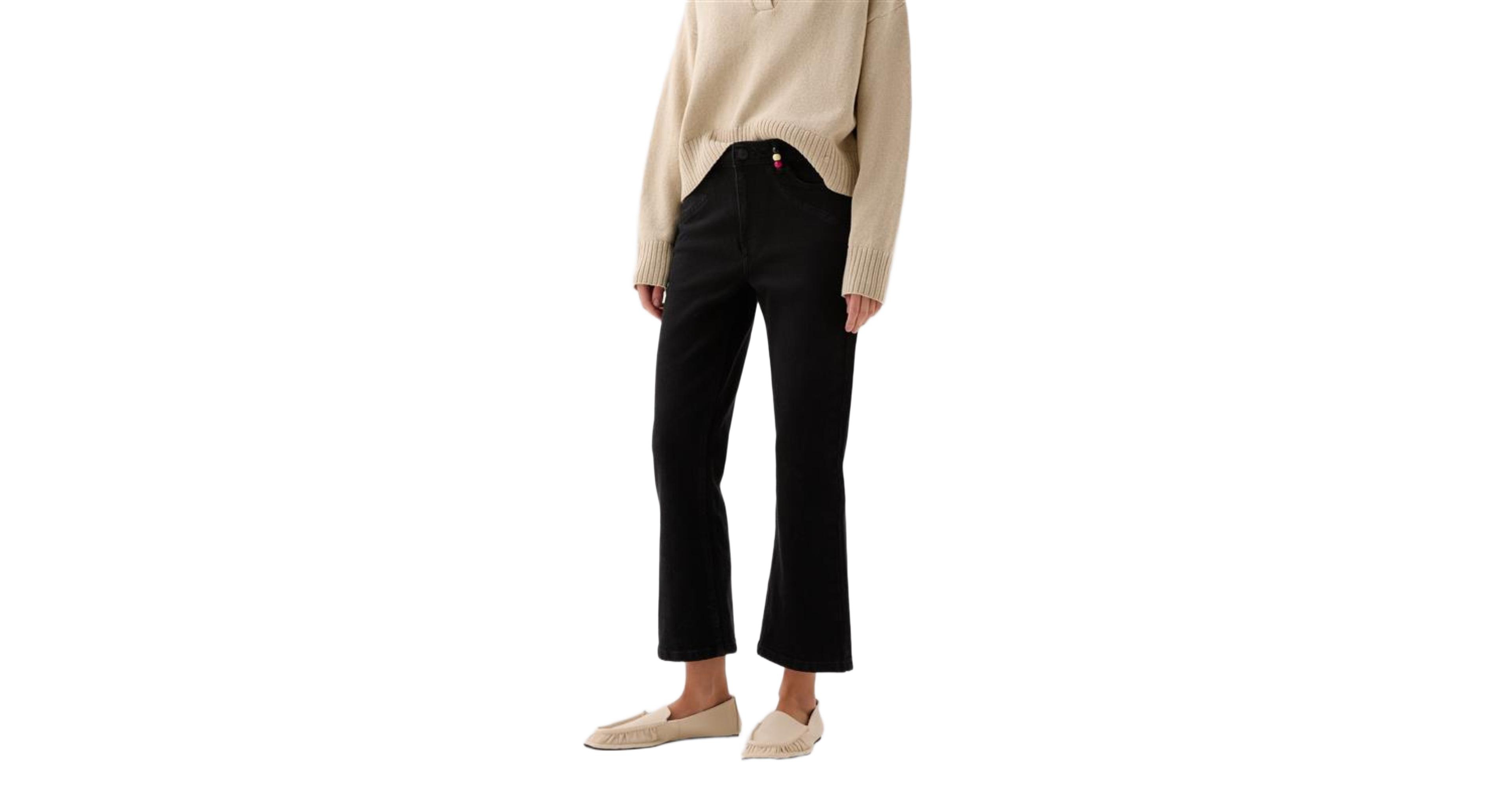 Scalpers Women's Ankle Beads Denim Pant