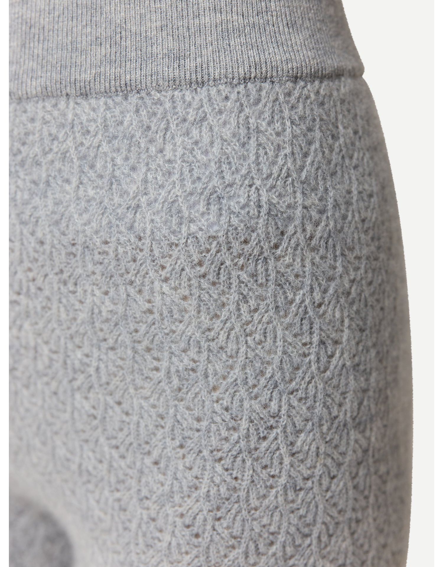 Women's Wide-Leg Ajour Knit Cashmere Pants