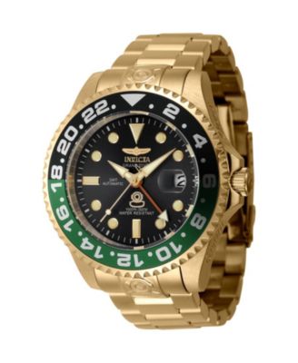 Men's 45672 Pro Diver Automatic 3 Hand Black Dial Watch