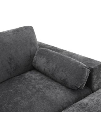 Chenille Modular Sectional Sofa with Ottoman
