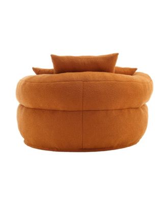 Chenille Sleeper Sofa Chair - Modern Fluffy Lounge Seat