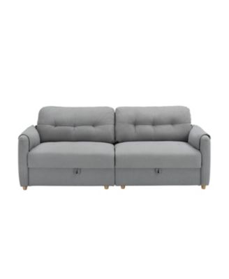 Streamdale Teddy Cotton Linen Sofa - Light Grey
