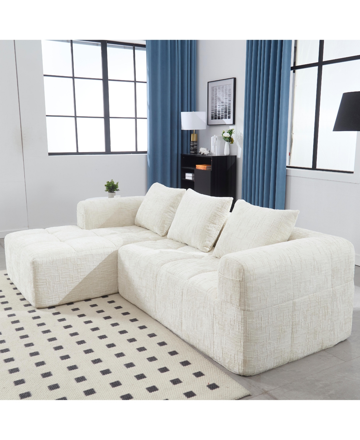 Streamdale Furniture Streamdale Modular Sectional Sofa with Chaise & Side Pockets