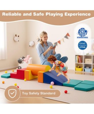 10 Piece Soft Foam Climbing Blocks Set