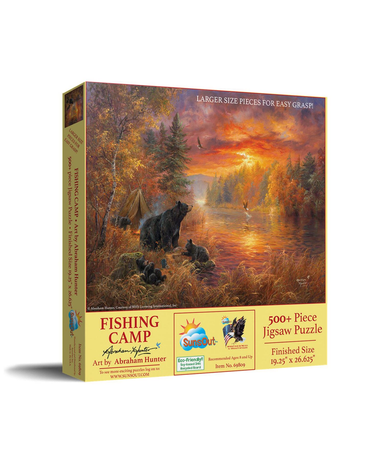 Детский пазл SunsOut Fishing Camp 500-Piece Large Jigsaw Puzzle, от 15 лет — фото 1