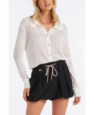 Women's BISHOP + YOUNG Sporty Pointelle Cardigan