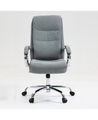 Big & Tall Linen Adjustable Height Office Chair