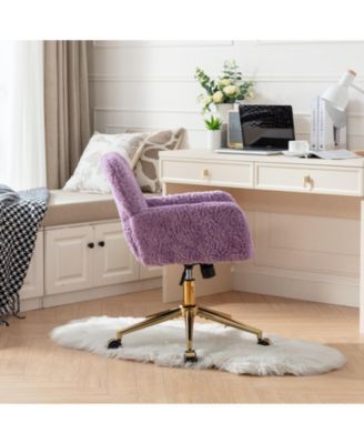 Cozy Artificial Alpaca Wool Recliner with Adjustable Support