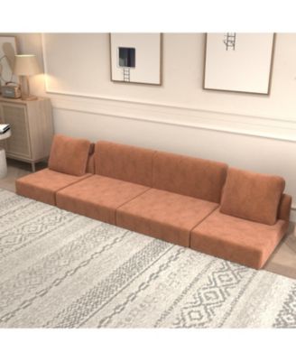 Convertible Sofa Bed Sleeper Chair - Memory Foam Futon Couch