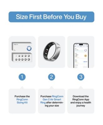 Gen 2 Air Size 8 Galaxy Silver 4842 Fitness Trackers