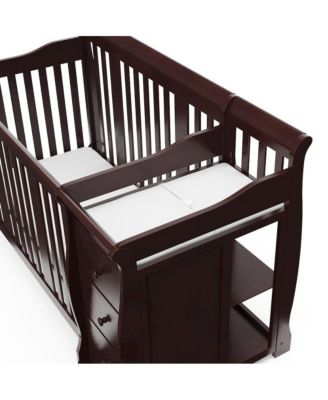 Portofino 4-in-1 Convertible Crib and Changer - Espresso