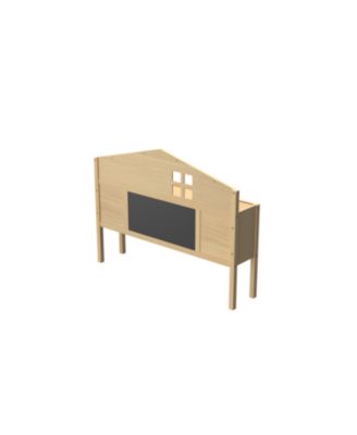 Streamdale Headboard Storage Cabinet for Full-size Montessori Floor Bed Natural,Freely collocation
