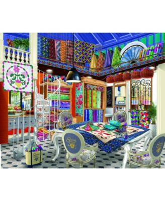 Queenie's Quiltery 1000 piece Jigsaw Puzzle for Adults