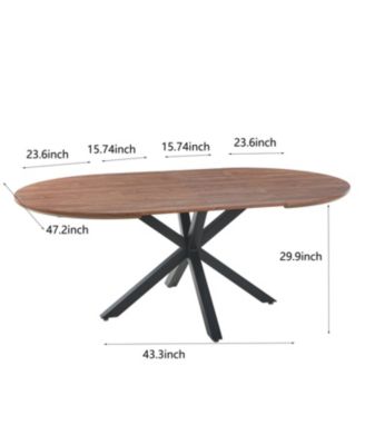 Stable MDF Top Table with Metal Legs