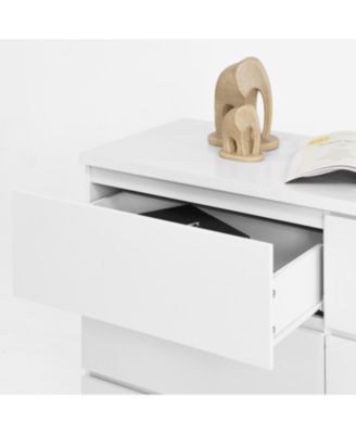 6 Drawer Storage Cabinet Wood Dresser Clothes Organizer White