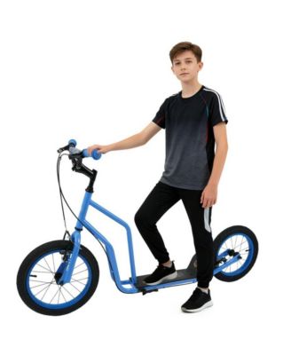 Youth Scooter with Adjustable Handlebar and Inflatable Wheels