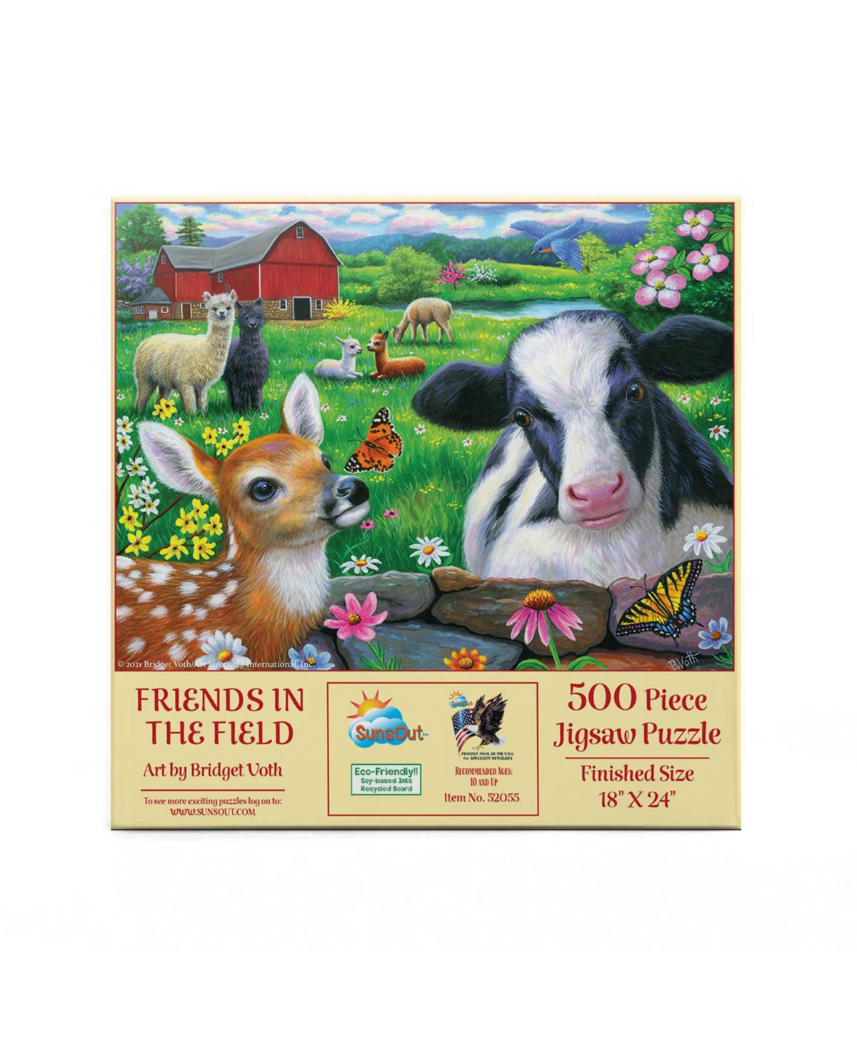 Friends in the Field 500 piece Jigsaw Puzzle for Adults