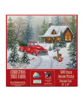 Christmas Tree Cabin 500 piece Jigsaw Puzzle for Adults Christmas