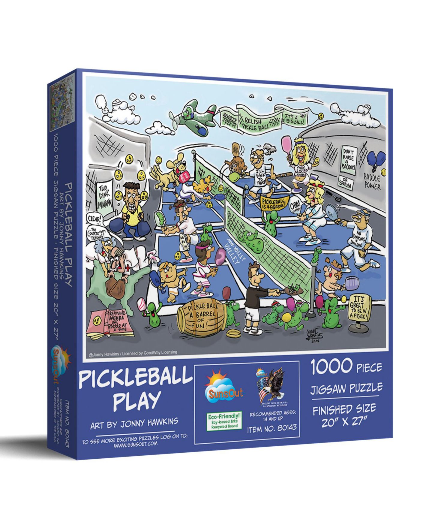 Детский пазл SunsOut Pickleball Play 1000 Piece Jigsaw Puzzle, от 15 лет — фото 1