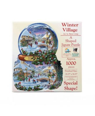 Winter Village 1000 piece Jigsaw Puzzle for Adults Special Shape Christmas