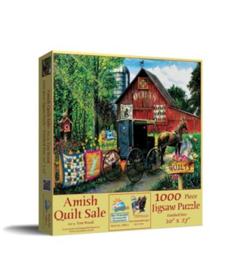Amish Quilt Sale 1000 piece Jigsaw Puzzle for Adults