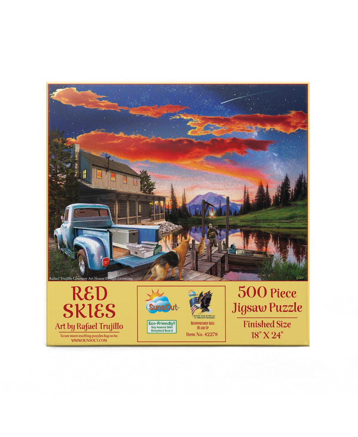 SunsOut Red Skies 500 piece Jigsaw Puzzle for Adults