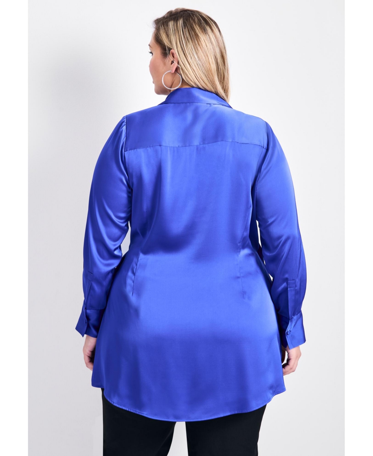 Avenue Women's Goldi Satin Wrap Blouse