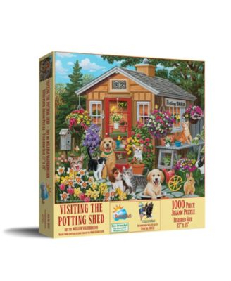 Visiting the Potting Shed 1000 piece Jigsaw Puzzle for Adults