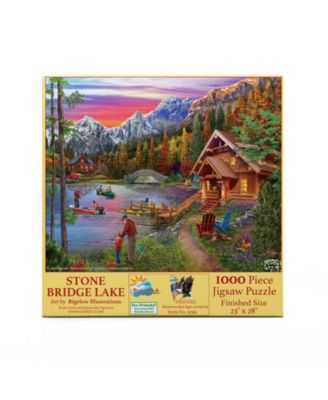 Stone Bridge Lake 1000 piece Jigsaw Puzzle for Adults