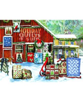 Holiday Quilts 1000 piece Jigsaw Puzzle for Adults  Christmas