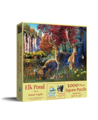 Elk Pond 1000 piece Jigsaw Puzzle for Adults