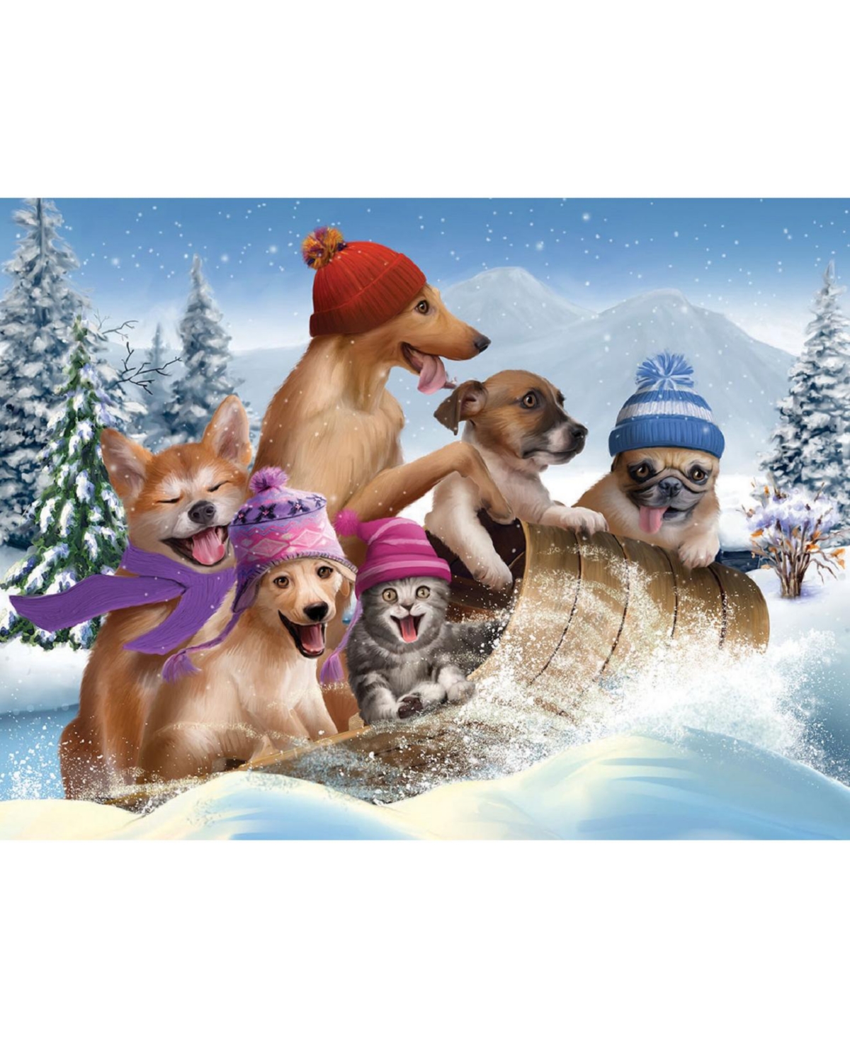 SunsOut Winter Fun 300 piece Jigsaw Puzzle for Adults