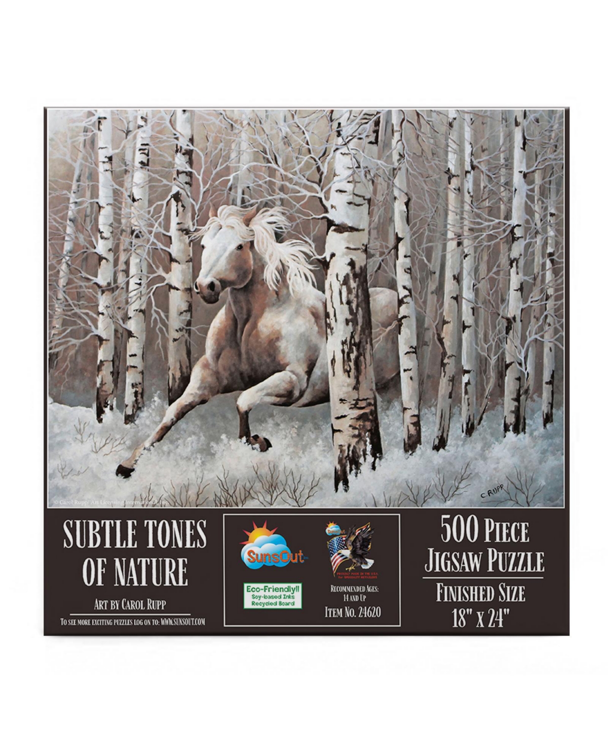 SunsOut Subtle Tones of Nature 500 piece Jigsaw Puzzle for Adults