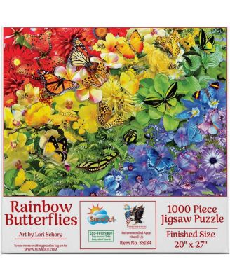 Rainbow Butterflies 1000 piece Jigsaw Puzzle for Adults