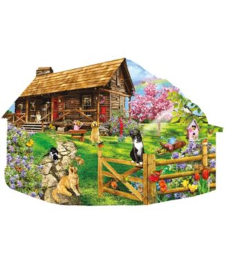 Mountain Spring 1000 piece Jigsaw Puzzle for Adults Special Shape